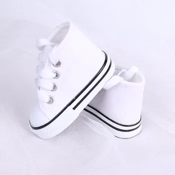 Allaosify 7,5 cm și 5 cm Papusa Pantofi Denim Adidasi Pentru BJD Păpuși de Moda Denim Pânză Jucărie Pantofi Pentru Papusa Handmade