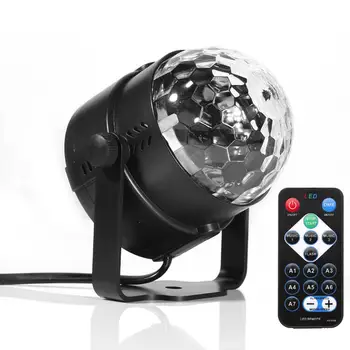 Colorate DJ Disco Ball Lumiere Lumina 3W Sunet Activat Laser Proiector RGB Etapă efect de Iluminare Lampa de Muzică de Crăciun KTV Petrecere