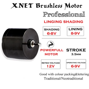 XNET Wireless Mașină de Tatuaj Pen Elvețian Motor Puternic Liniștită Înlocuiți Bateria Profesional Tattoo Pix Pentru Tatuaj Linie Shader