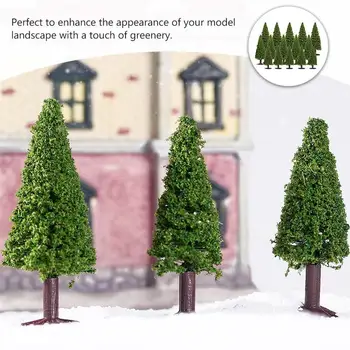 15 Buc Pin Modle DIY Peisaj peisaj Peisaj Copac Arhitectura Copaci Acasă Decorative Miniaturi