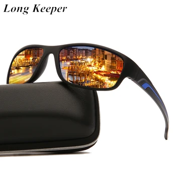 LongKeeper Bărbați Polarizat ochelari de Soare de Brand Designer de sex Masculin Ochelari de Soare Vintage Sport în aer liber Conducere Nuante oculos masculino