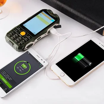 TKEXUN Q8 Telefon Mobil Baterie de Mare Putere Banca Cina Dual Lanterna 3.5 inch Butonul Telefoanele cu Ecran Sim de telefon Mobil