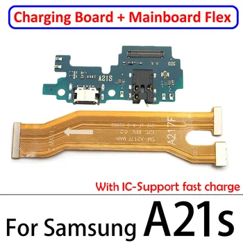 5Pcs Port USB de Încărcare Bord + Placa de baza Placa de baza Conector Cablu Flex Pentru Samsung A10S A20S A21S A30S A50S A31 A41 A51 A71