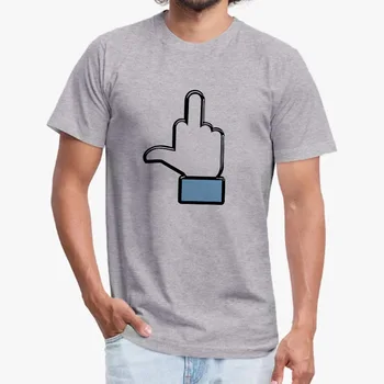 Casual Barbati Tricou Streetwear Maneci Scurte Rotund Gat Moda Rogue Week-End În Aer Liber Hip Hop Teuri Desene Animate Finger Print T Shirt