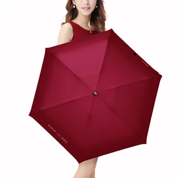 OLYCAT Colorate Mini Umbrela de Ploaie Femeile Cinci Pliere Umbrelă de Soare Copii Anti UV Călătorie Umbrelă de soare Vânt Buzunar Clar Umbrela