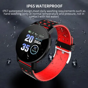 119Plus Bluetooth Ceas Inteligent Bărbați Tensiunii Arteriale Brățară Inteligent Femei Watch Sport Tracker WhatsApp Pentru Android Ios smart band