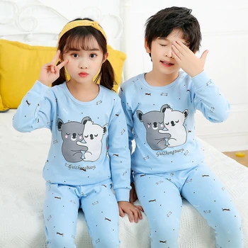 2-13Y Fete Copii Seturi de Pijamale Pijamale Pijamale Copil Haine de Desene animate Drăguț Bumbac Pijama Infantil Baieti Mâneci Lungi Homewear