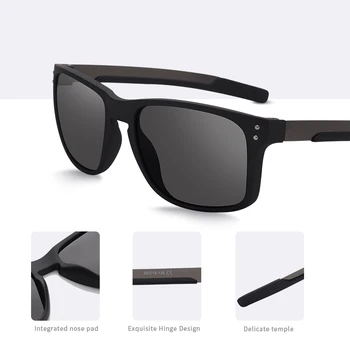 AOFLY DESIGN de BRAND de Moda de sex Masculin ochelari de Soare TR90 Cadru Flexibil de Pescuit Pătrat Bărbați ochelari de Soare Polarizat sonnenbrille herren UV400