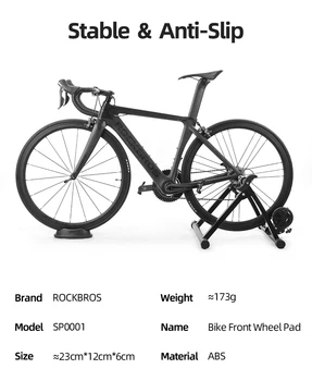 Roata din Față biciclete Pad pentru Biciclete Antrenor Role Interior Sport Acasă, Pentru Antrenor Biciclete Rutiere Ciclu Ciclism Biciclete, Accesorii, Negru