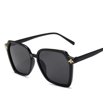 2019 Brand Supradimensionate tendință ochelari de soare moda retro sălbatice de albine puțin ochelari de soare de Lux simplu Gradient uv400 ALIKIAI