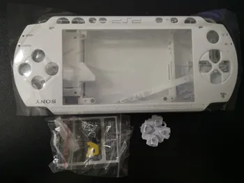 Culoare alb Plin de Piese de Locuințe de Înlocuire Shell Caz Acoperire Pentru PSP 1000 PSP1000 alb Culoare negru livrare Gratuita