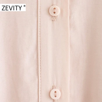 Zevity femei de moda rândul său, în jos guler solid singur pieptul cămașă rochie chic lady arc legat eșarfe rochii de afaceri DS4386