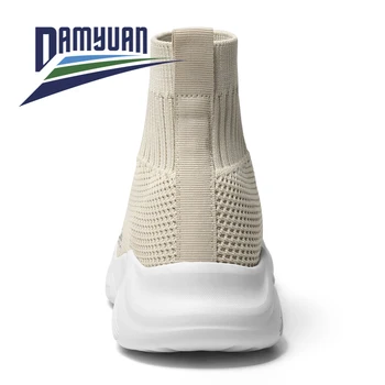 Damyuan Femei Casual Vulcanizat Pantofi de Femeie Ciorap Adidași 2020 Femei Tricotate Pantofi Plat Doamnelor Alunecare Pe Femei Mocasini de Vara