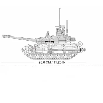 Militar Serie Război Mondial Rusia T90MS Main Battle Tank SWAT Cifrele de Acțiune blocuri Jucarii si Cadouri