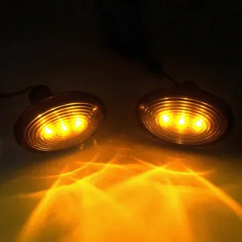 Pereche Auto LED de Marcare Laterală Indicator Repetor Galben de Semnalizare Lampa de Avertizare Impermeabil Pentru Mini R55 R56 R57 R58 R59 R60