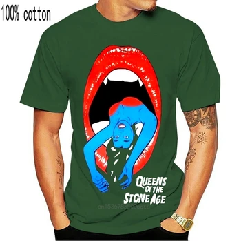 Personalizate Tricouri Moda Barbati O-Gât Queen Of The Stone Age Stoner Rock Band Scurt Maneca T Shirt