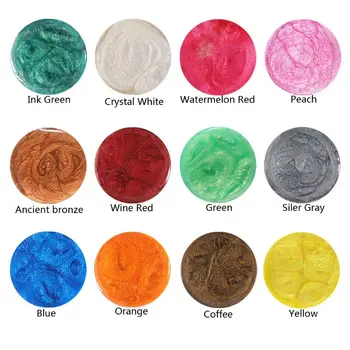 24 De Culori Mica Minerale Pulbere De Rășină Epoxidică Pigment Perlat Pigment Natural Mica Colorant Săpun Machiaj Bijuterii