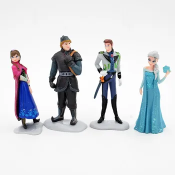 Printesa congelate Anna, Elsa, Kristoff, Sven Olaf PVC Figurine Model de Păpuși pentru Copii Colecția de Cadouri de Crăciun Jucării Disney 4-11cm