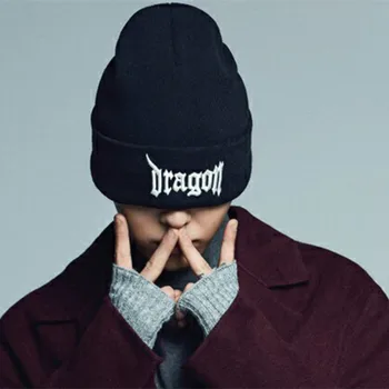 BIGBANG GD gdragon PEACEMINUSONE tricotate pălărie broderie stil de moda hip hop Unisex palarie Adult Moda Căciuli Pălărie Gorros