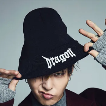 BIGBANG GD gdragon PEACEMINUSONE tricotate pălărie broderie stil de moda hip hop Unisex palarie Adult Moda Căciuli Pălărie Gorros
