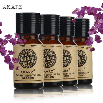 AKARZ Faimosul brand seturi de Mosc trandafir Iasomie de arbore de ceai, Uleiuri Esențiale Pack Pentru Aromoterapie, Masaj,Spa, Baie 4buc/lot