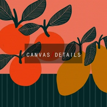 Vara Desene animate Citrice Poster Panza Pictura Portocale Fructe de Mango Poze de Perete pentru Camera de zi Nordic Decor Acasă Printuri de Arta