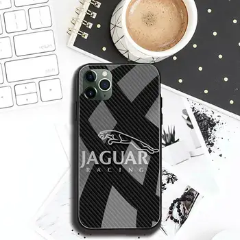 Jaguar masina logo Caz Telefon din Sticla Temperata Pentru iPhone 12 pro max mini 11 XR Pro XS MAX 8 X 7 6S 6 Plus SE 2020 caz