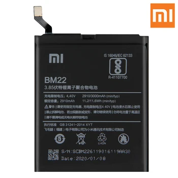 Xiao Mi schimb Originale Bateria Telefonului BM22 Pentru XiaoMi 5 Mi5 M5 prima Autentice Acumulator 3000mAh