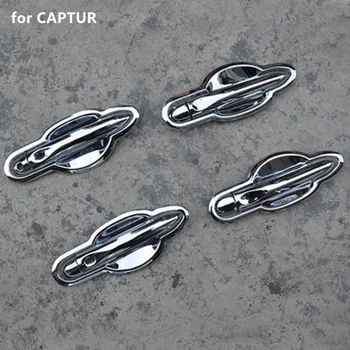Auto Styling ABS Cromat Mâner de Ușă Castron mânerul Ușii de Protecție care acoperă Capacul Ornamental Pentru Renault CAPTUR - 2018