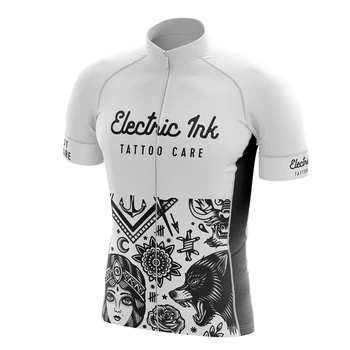 Paria New jersey ciclism bărbați 2019 Vara cu maneci scurte biciclete tricoul Alb-negru de calitate de Top de sport poartă Respirabil plimbare cu bicicleta topuri