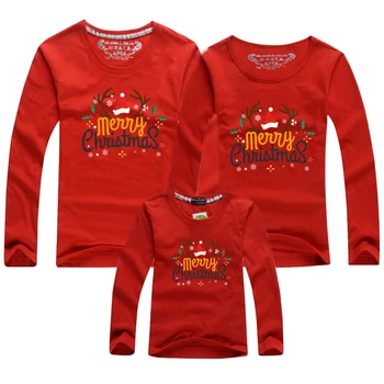 2020 Crăciun Lungă perioadă de furtune mâneci lungi T-Shirt de Crăciun de Familie Haine de Potrivire Tata Mama Copii Baby Festivalul de Îmbrăcăminte Mami și cu Mine Haine