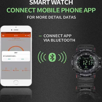 Sport Ceas Inteligent Bărbați Profesional rezistent la apa 5ATM Bluetooth Memento Apel Digital Ceas SmartWatch Pentru iOS, Android Telefon Xiaomi