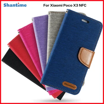 Piele Flip-Caz Pentru Xiaomi Poco X3 NFC Caz de Afaceri Pentru Xiaomi Poco X3 NFC Card Titular de Silicon Rama Foto de Caz Portofel Acoperi