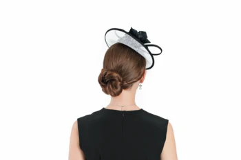 Fascinator Fedoras Pălărie Houndstooth Model Pentru Femeile Elegante Biserica Bonnet Capac de Lână Banchet de Nuntă de Moda de Petrecere cocktail Capace