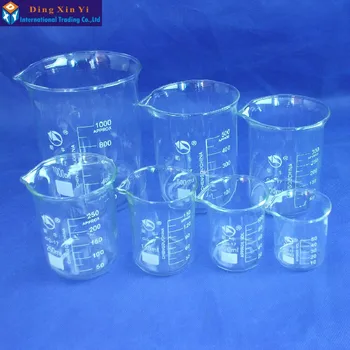 SHUNIU pahar de Sticlă 7 Buc Set 50, 100, 150, 250,300,500,1000 ml de formă Redus cu absolvire de Sticlă China faimosul brand