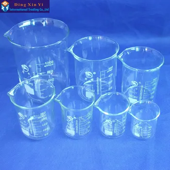 SHUNIU pahar de Sticlă 7 Buc Set 50, 100, 150, 250,300,500,1000 ml de formă Redus cu absolvire de Sticlă China faimosul brand