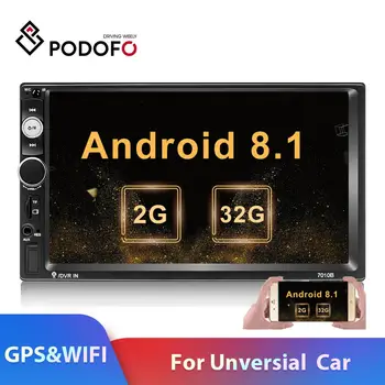 Podofo Android 8.1 Dublu Din GPS Auto Stereo Radio 7