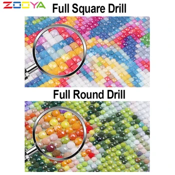 ZOOYA 5D DIY Diamant Tabloul Complet Pătrat Copii Cadou de Animale Diamant Broderie Ferma Cross Stitch Stras Kituri de Decor Acasă R035