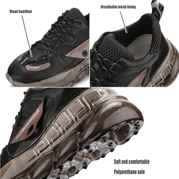 Indesata Adidași Pentru Bărbați Real Pantofi Casual din Piele Moale Breathble Iubitorii de lux Adidași de moda mujer 2020 tenis feminino Dimensiunea 43