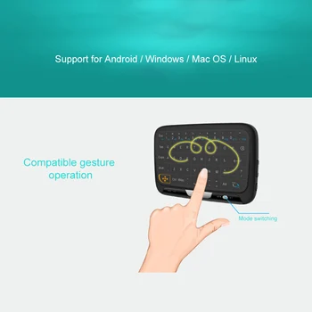 H18 Portabil Mini Touchpad Tastatura Wireless Air Mouse-ul pentru Smart TV, PC, Telefon