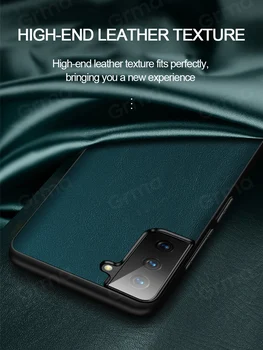GRMA Original de Lux din Piele Capacul din Spate pentru Samsung Galaxy S21 S30 S20 Plus Ultra rezistent la Șocuri Acoperire pentru Samsung Note20 Ultra Caz