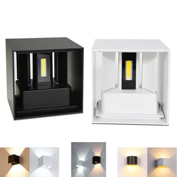 Decor acasă 6W LED COB 12W Lampa de Perete de Interior, în aer liber Stil Simplu Aluminiu Lumini de Perete pentru Dormitor, Hol, Veranda, Balcon