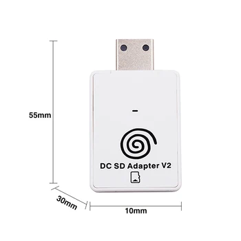 ALLOYSEED Cititor de Carduri SD Convertor Adaptor de Card pentru Sega DC Dreamcast TF Carte de Joc Player Adaptor+CD cu DreamShell Boot Loader