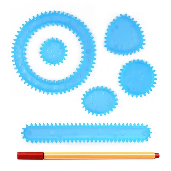 6pcs Model Conducători Spirograph Desen Jucarii Set de Centralizare Unelte Geometrice Placa de Desen Instrumente de Jucării pentru Copii pentru Copii