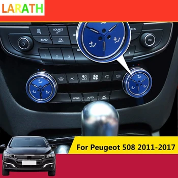 Pentru Peugeot 508 2011-2017 aer condiționat Buton Decorative autocolante Decorative inel Reglabil aer condiționat accesorii auto
