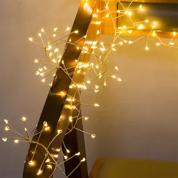 3/5m Șir LED Lumina de Sârmă de Argint Fairy Alb Cald Acasă de Crăciun Ghirlanda Petrecere de Nunta de Decorare Alimentat de la Distanță de Control USB
