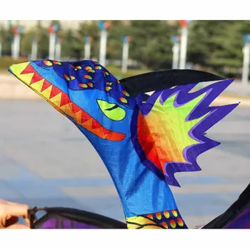 Nouă Copii Copii Cadou 3D Dragon 100M Zmeu Singură Linie Cu Coada Zmee în aer liber Jucărie Distractiv Zmeu Familie de Sport în aer liber Jucărie