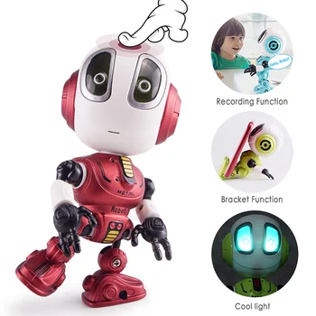 Vorbind inteligent Robot de Lumină LED Inteligent de Înregistrare Aliaj Robot Electronic Păpușă Jucărie YH-17