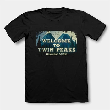 Twin Peaks T Cămașă Bărbați De Înaltă Calitate, Teuri Moda Tricou Brand Amuzant Tricou Hipster De Vară De Înaltă Calitate Tricou