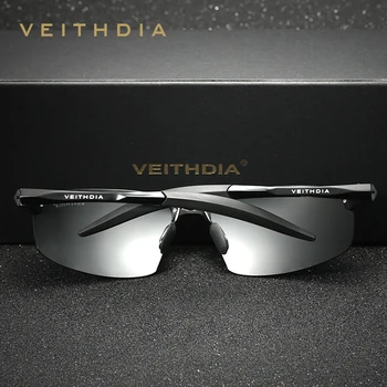 VEITHDIA Aluminiu Bărbați ochelari de Soare Polarizat Ochelari de Accesorii de Brand Designer de ochelari de Soare Pentru Barbati oculos de sol masculino VT6518